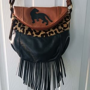 Decorated hand bag